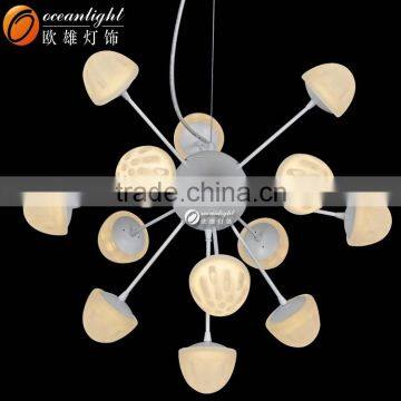 LED Chips Light Source Martian Surface Chandelier Acrylic Modern Lamp OM66110W