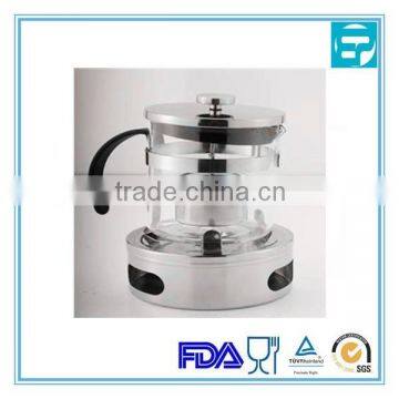 750ml borosilicate glass stove pot with filter