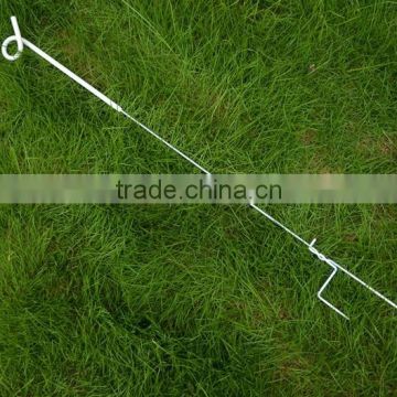 Steel Pigtail Step-in Post for temporary pasture fence