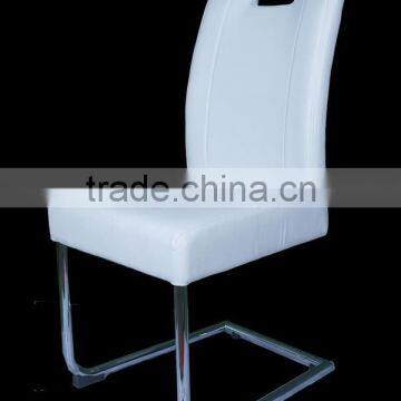 new hot selling white leather dining chair