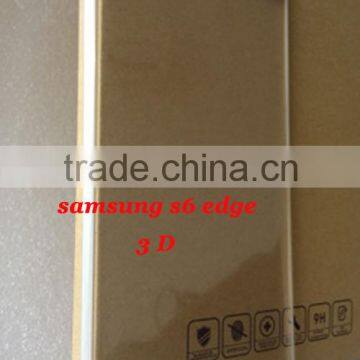 Factory Low Price!Premium Quality Perfect For Samsung s6 Edge Electroplating With Wire Drawing White 3D Tempered Glass Protector photo-5