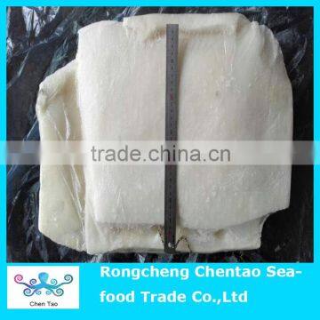 Frozen skinless giant squid fillet