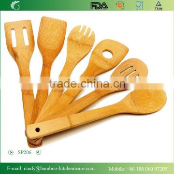 SP206 Totally Bamboo 6 Pieces Utensils Set, Spatulas Kitchen Utensil Set