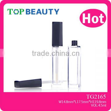 TG2165- 4.5ml Rectangle Clear Plastic Empty Lipgloss Bottle