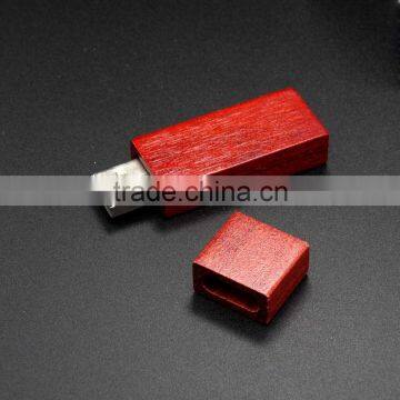 customized Rectangle Bamboo USB