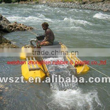 Ship for dredging gold