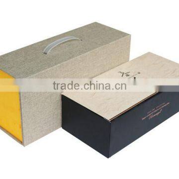 folding cardboard gift box/ collapsible magnetic box