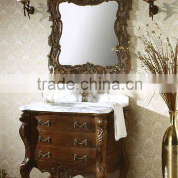 Royal Gold Bathroom Vanity With Soft Close Hinges WTS201 photo-5