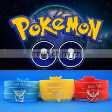 The best selling Custom logo pokemon go silicone bracelet Silicone Bangle Wristband