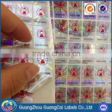 Custom hologram sticker anti counterfeit sticker in Guangzhou