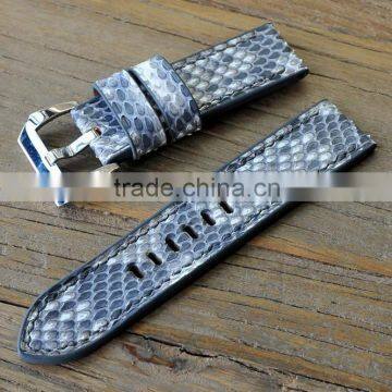 21mm wide watch band hot sale genuine python leather watch bands for men
