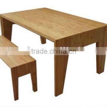 Bamboo dinner table