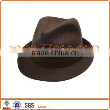 High quality perfect wool felt fedora hat pattern