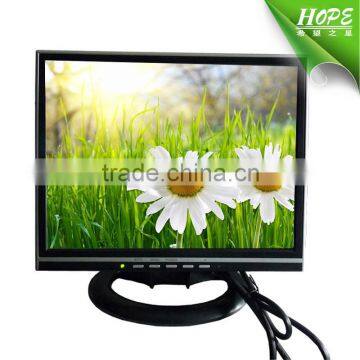 Square Size Vesa Desktop 14inch Cheap Lcd tv With Vga Hdmi Usb av tv photo-3