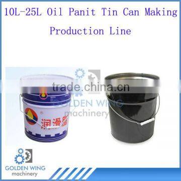 Semi-automatic Manual 10L-25L Metal Paint Oil Barrel Drum Tin Can Making Production Line