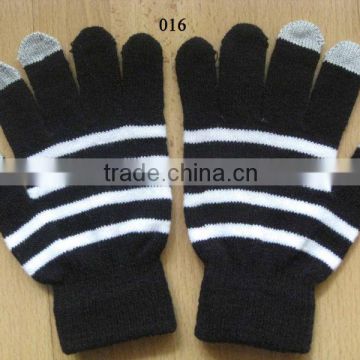 acrylic stripe kids magic gloves fingers