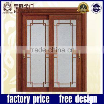 Design Customized Heatproof Interior Wooden Glass Sliding Doors photo-3