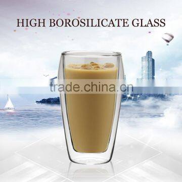 taobao high borosilicate double wall coffee cups wholesale for 400 ml