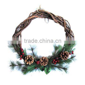 CHRISTMAS NATURAL WOODEN GARLAND FOR CHRISTMAS DECORATIONS