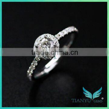 Moissanite Pave-eternity Band Unique Moissanite Wedding Sets on Sale Moissanite Fire Rings photo-3