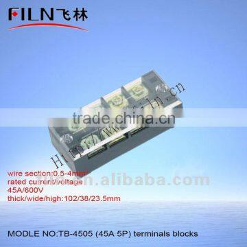 electric meter block TB-4505 45A 5P terminal block