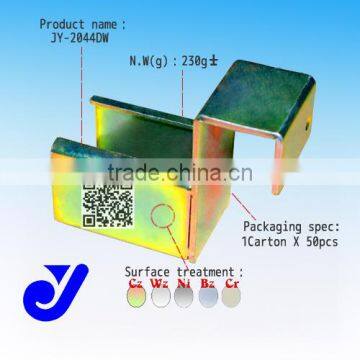 JY-2044DW|Placon Holder|Zinc metal joint for roller track |Gravity fluency strip connector