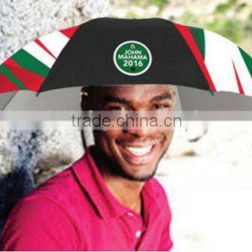 High quality hat umbrella with digital printing for promotion