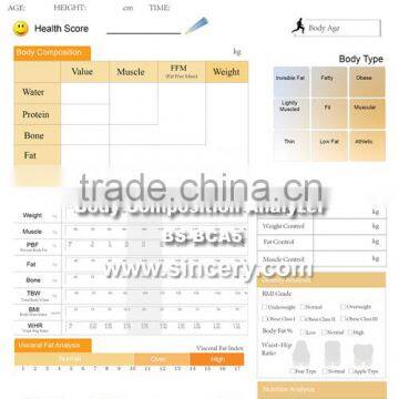 Easy Operate Body Fat Analyzer System Safety Body Composition Analyzer BS-BCA5 photo-4
