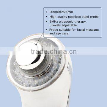 Hot Sale LCD 3 Colour Photon Ultrasonic Waves Skin Care Machine Galvanic Facial Machine Face Lifting Home Beauty Equipment photo-3