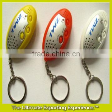 Recording LED Keychain,plastic Recording LED Keychain