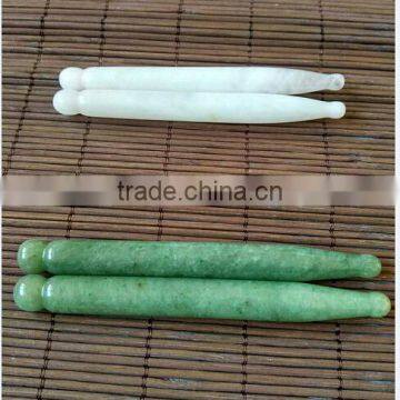 Natural Jade Aventurin Rose Quartz Acupuncture Massage Stick photo-4