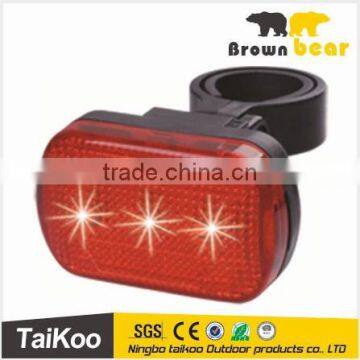 fashion desighn 3 red Led bicycle brake light switch