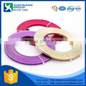 HeBei XunQiang 2016 HOT sales Colored aluminum flat wire/aluminum round wire(factory price)