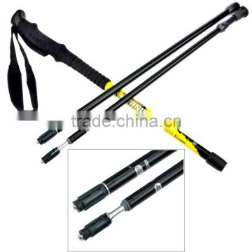 Carbon Trekking Pole 3-section 135cm , Ultra light Hiking walking sticks mountaineering sticks