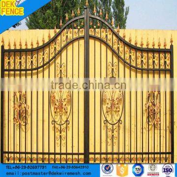 High quality beautiful Modern drawings wrought color iron gate