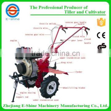 196cc diesel tiller rotary tiller