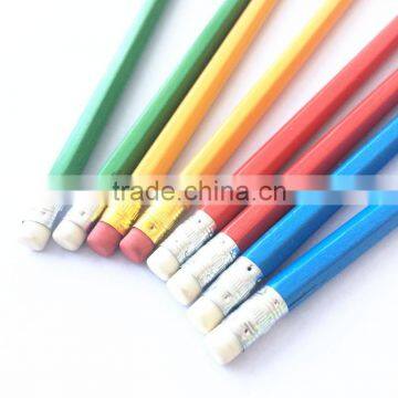 HB Wooden Pencils, 7 Inch Black Lead Pencil With Eraser