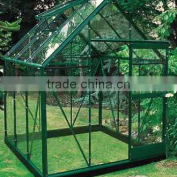 Multi-Span Glass Greenhouse for Flowers