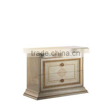 Bisini Luxurious Solid Wood Hand Carved Golden And Beige Complete Bedroom Set/European Classic Bedroom Furniture(MOQ=1 SET) photo-4