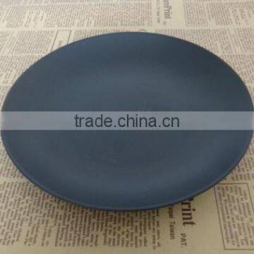 Matt Color Black Ceramic Glazed Plates photo-2