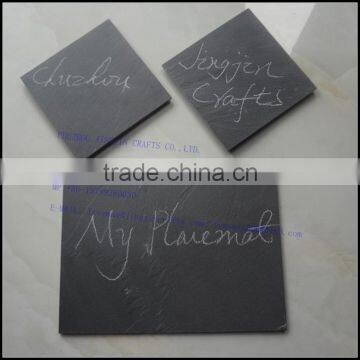 2017 Trendy European Style Personized Handmade Natural Wholesale Slate Coaster photo-5