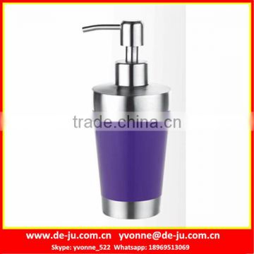 Purple Empty Shampoo Bottle