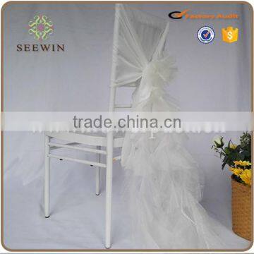 Hotsale Chiavari Ruffle Chair Cover Chair Sash for Wedding/Banqurt/Party photo-2