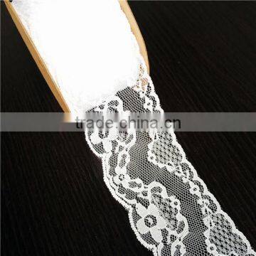 African Wholesale 100%Polyester White Lace Fabric photo-6