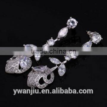 Wholesale Stock Small Order Fashion Women Long Style Rose Flower Zircon Earrings photo-3