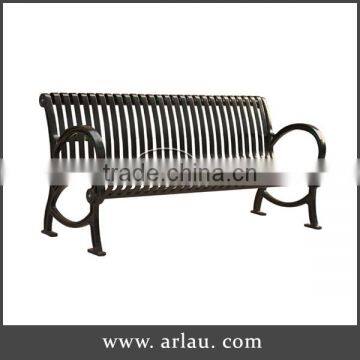 high loading capacity fixed outdoor cast iron bench