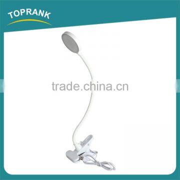 New Design Flexible USB Rechargeable Clip Lamps Eye Protection Led Reading Lamp photo-3