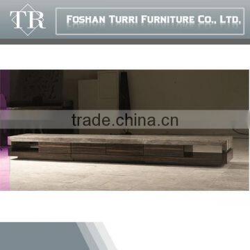 Contemporary furniture TV Stand Wooden and Travertine TV stand