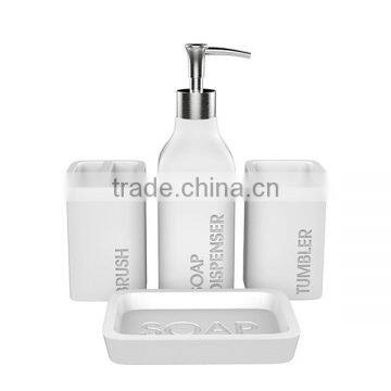 Natural Concrete Home Hotel Decoration Cement Bath Accessory With Word Deboss photo-2