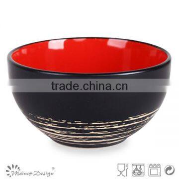 2015 New Design Ceramic Stoneware Silk Screen Printing Bowl Antique Style photo-5